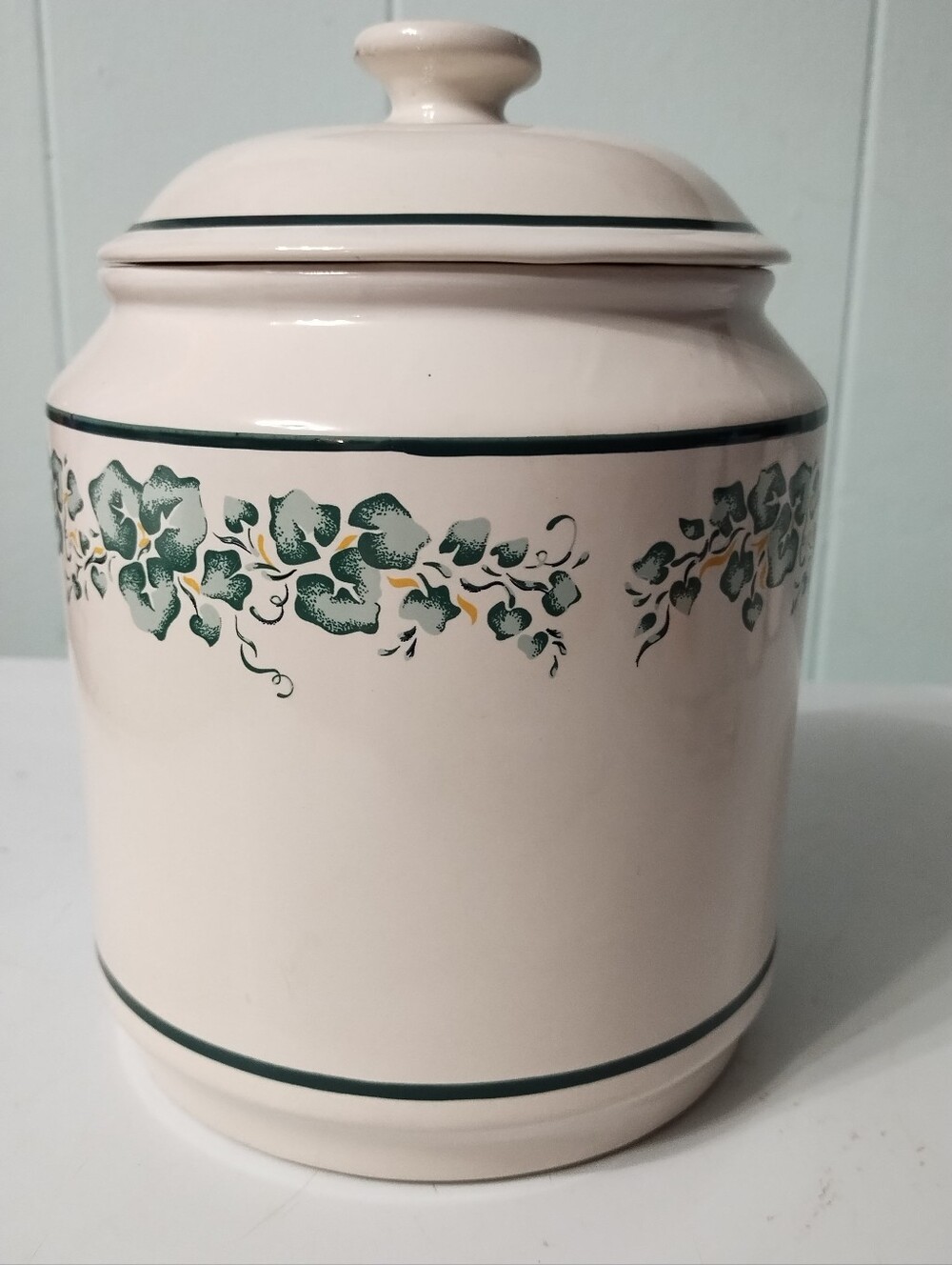 Vintage Corningware Ceramic Callaway Ivy Cookie Jar